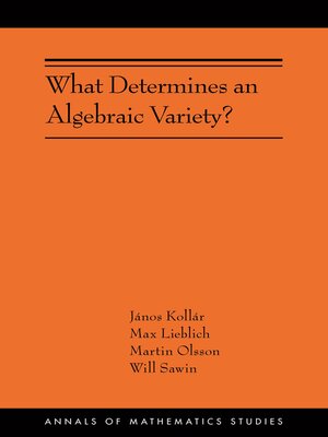 cover image of What Determines an Algebraic Variety?